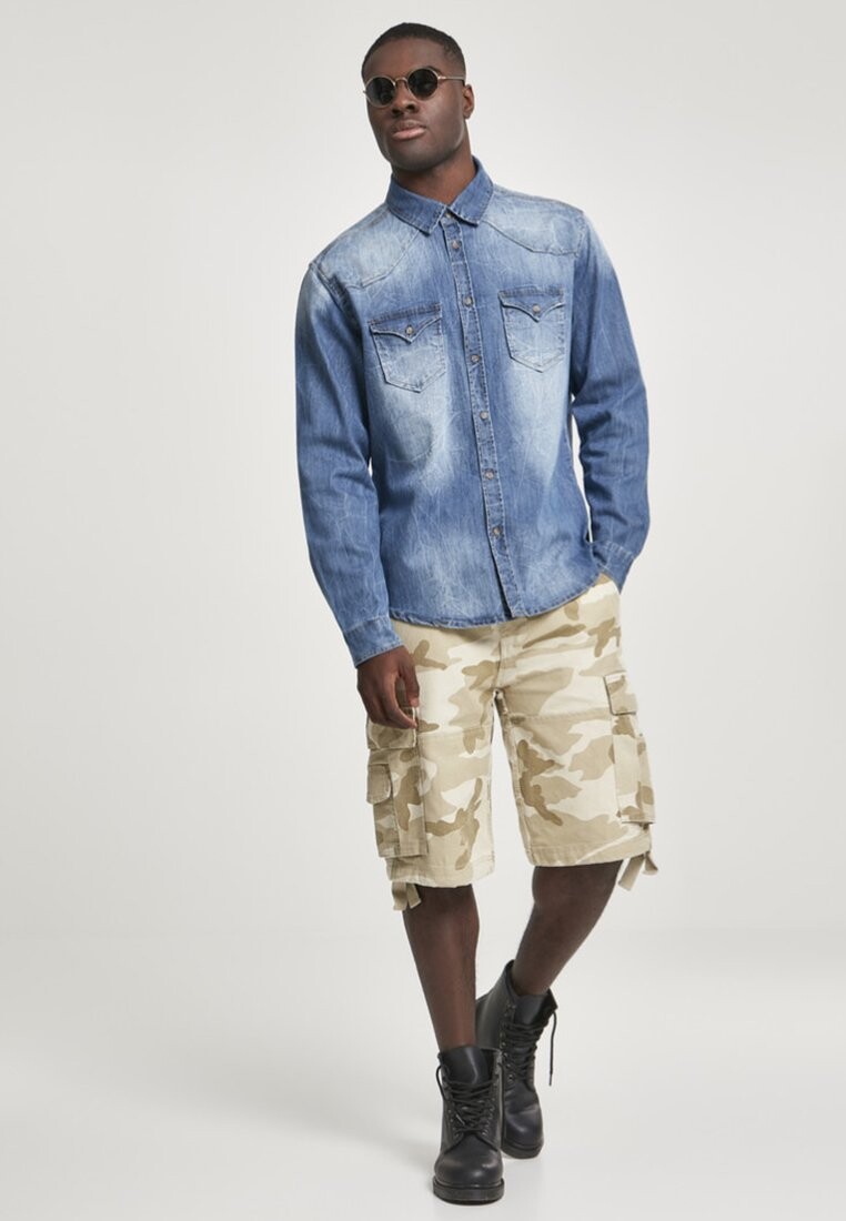 Рубашка Herren Riley Denim Shirt Brandit, синий — фото 2