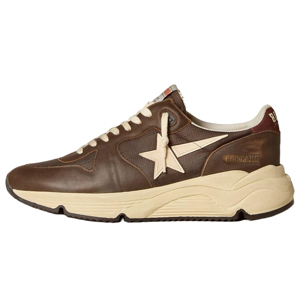 

Golden Goose Кроссовки мужские коричневые с низким верхом на каждый день с подошвой для бега