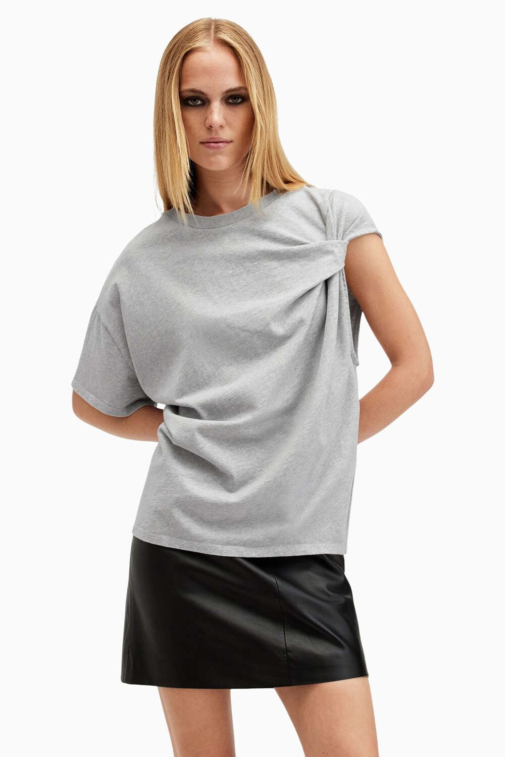 

Футболка Allsaints Onyx Twist All Saints, серый