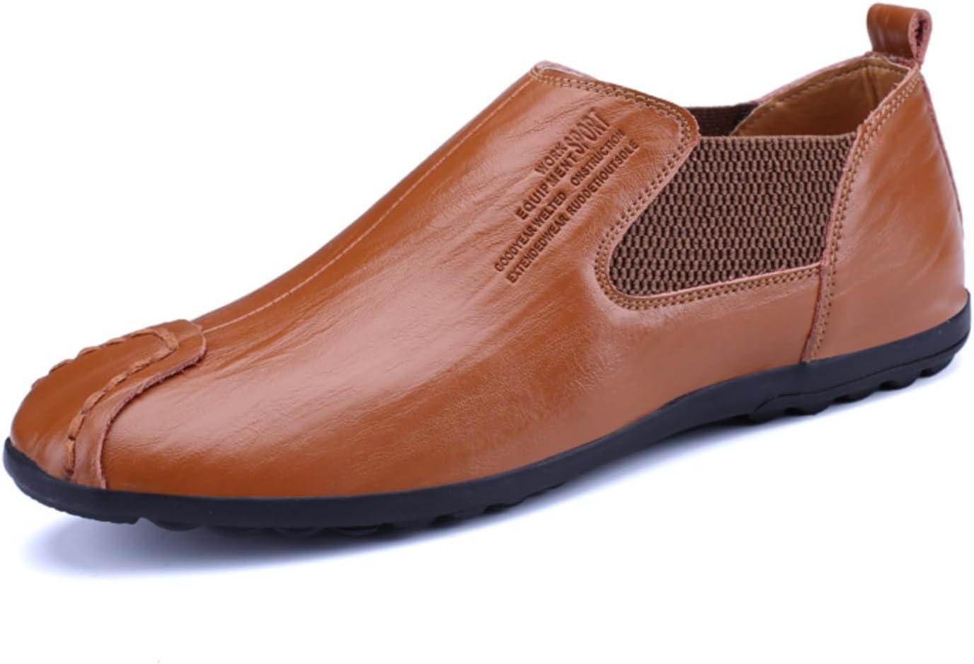 

Мужские стильные слипоны-лоаферы, разнообразные текстуры и узоры, удобная повседневная обувь для ежедневной носки и отдыха Khwfjas, коричневый