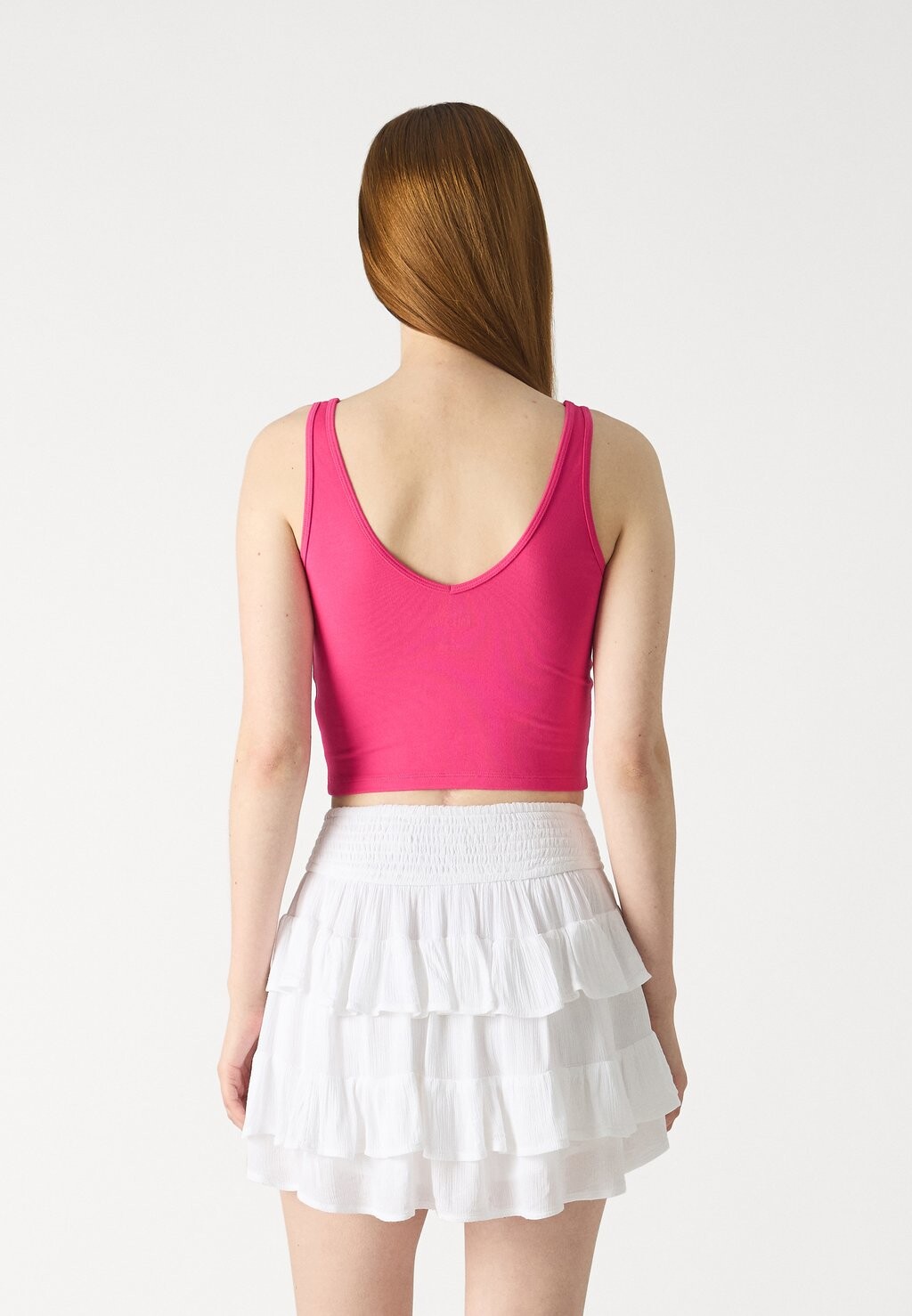 

Топ Bare Flat Seamless Hollister Co., розовый тысячелистник