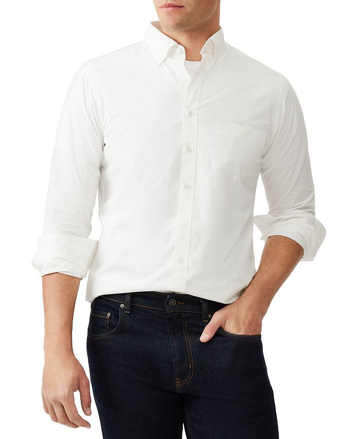 

Рубашка Hendrick Slim Fit на пуговицах Rodd & Gunn, белый