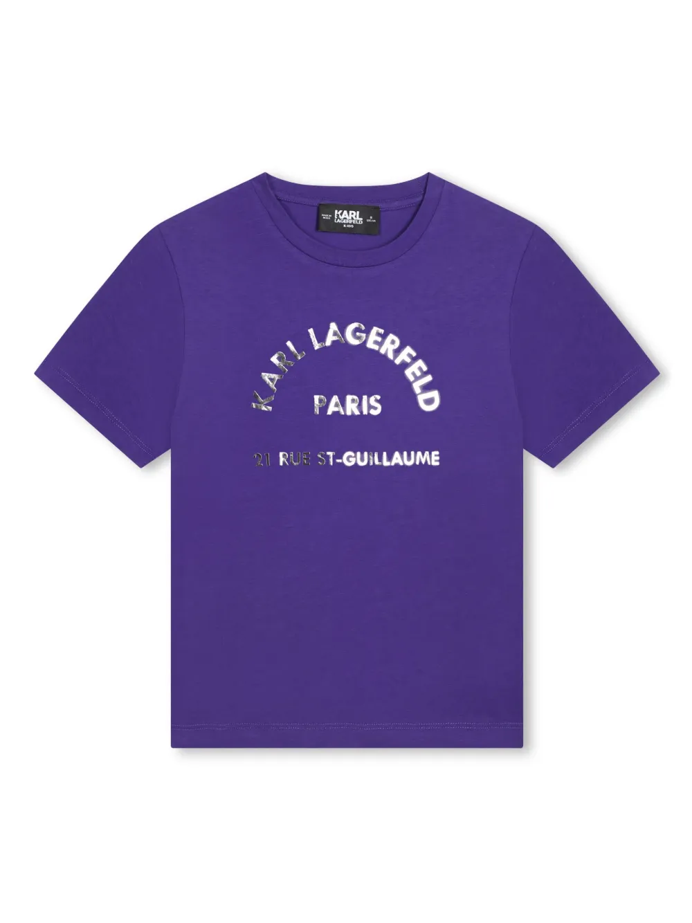 

Футболка с логотипом KARL LAGERFELD KIDS, фиолетовый