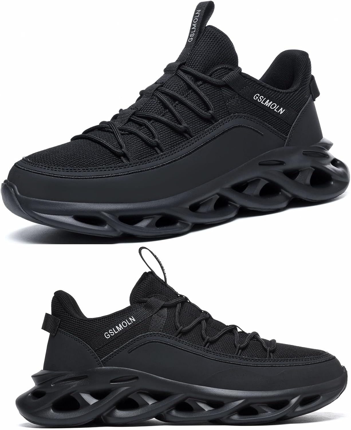 

Мужские кроссовки GSLMOLN для ходьбы и бега, легкие, противоскользящие, модные, повседневные спортивные кроссовки с дышащей сеткой, теннисные кроссовки для джоггинга и кросс-тренинга, черный
