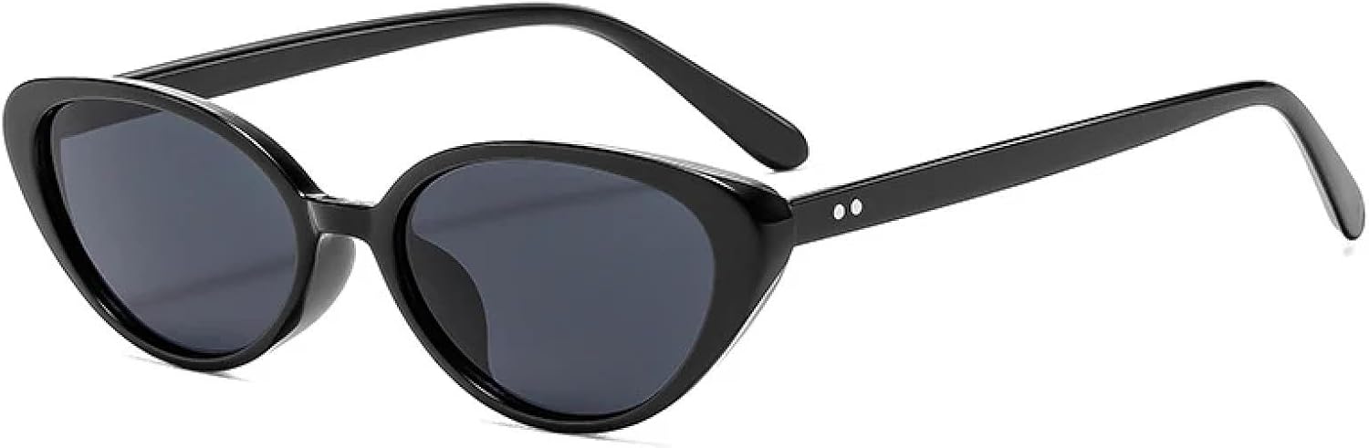 

Модные солнцезащитные очки Trend Luxury в маленькой оправе «кошачий глаз» для мужчин и женщин, для активного отдыха, путешествий и вождения, с защитой от УФ-излучения UV400 TKKTLLT, Black Gray