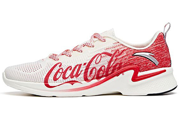 

Кроссовки для бега Coca-cola X Hydrogen Run II женские с низким верхом, белые/красные Anta