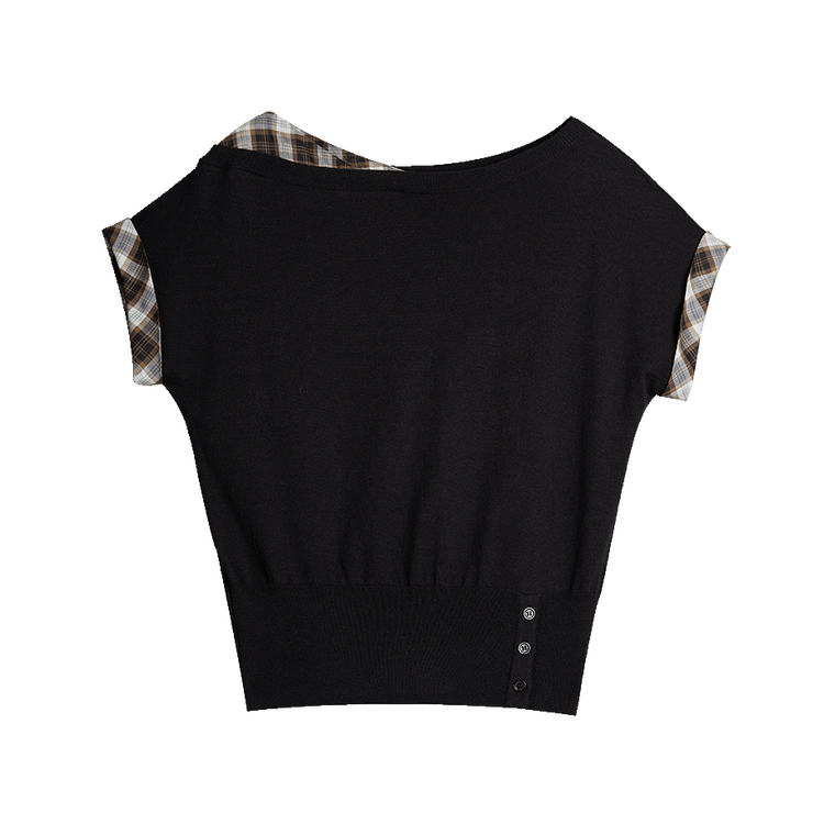 

ELLE Тонкий черный водолазка для женщин