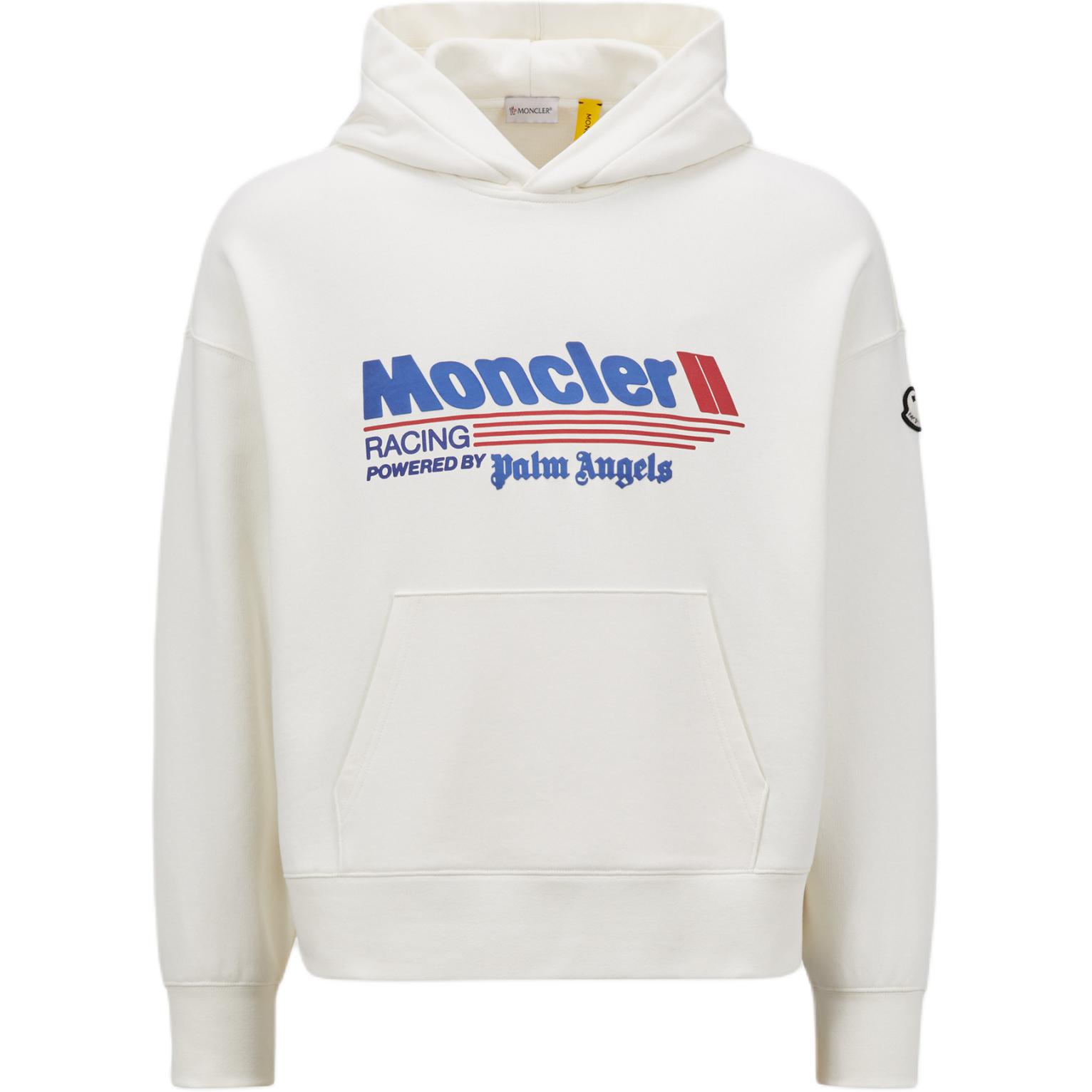 

Толстовка Palm Angels X Moncler с гоночным логотипом MONCLER GENIUS, белый
