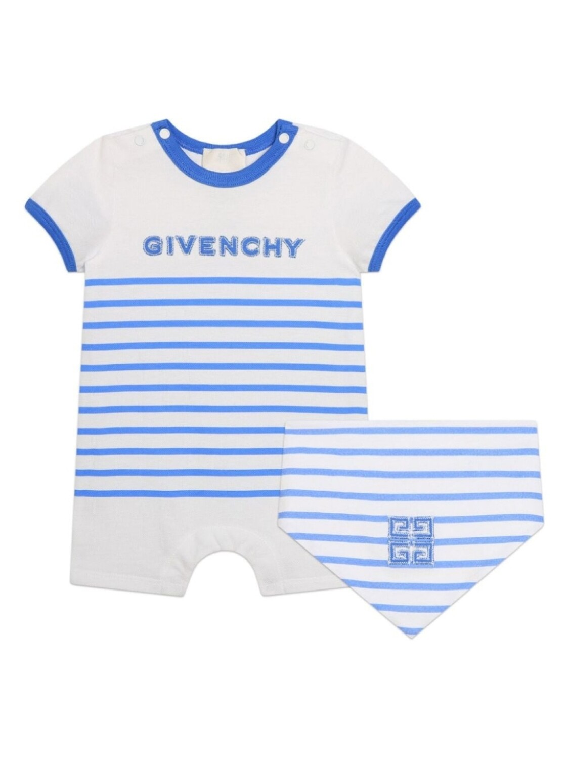 

Givenchy Kids пижама с вышитым логотипом, синий
