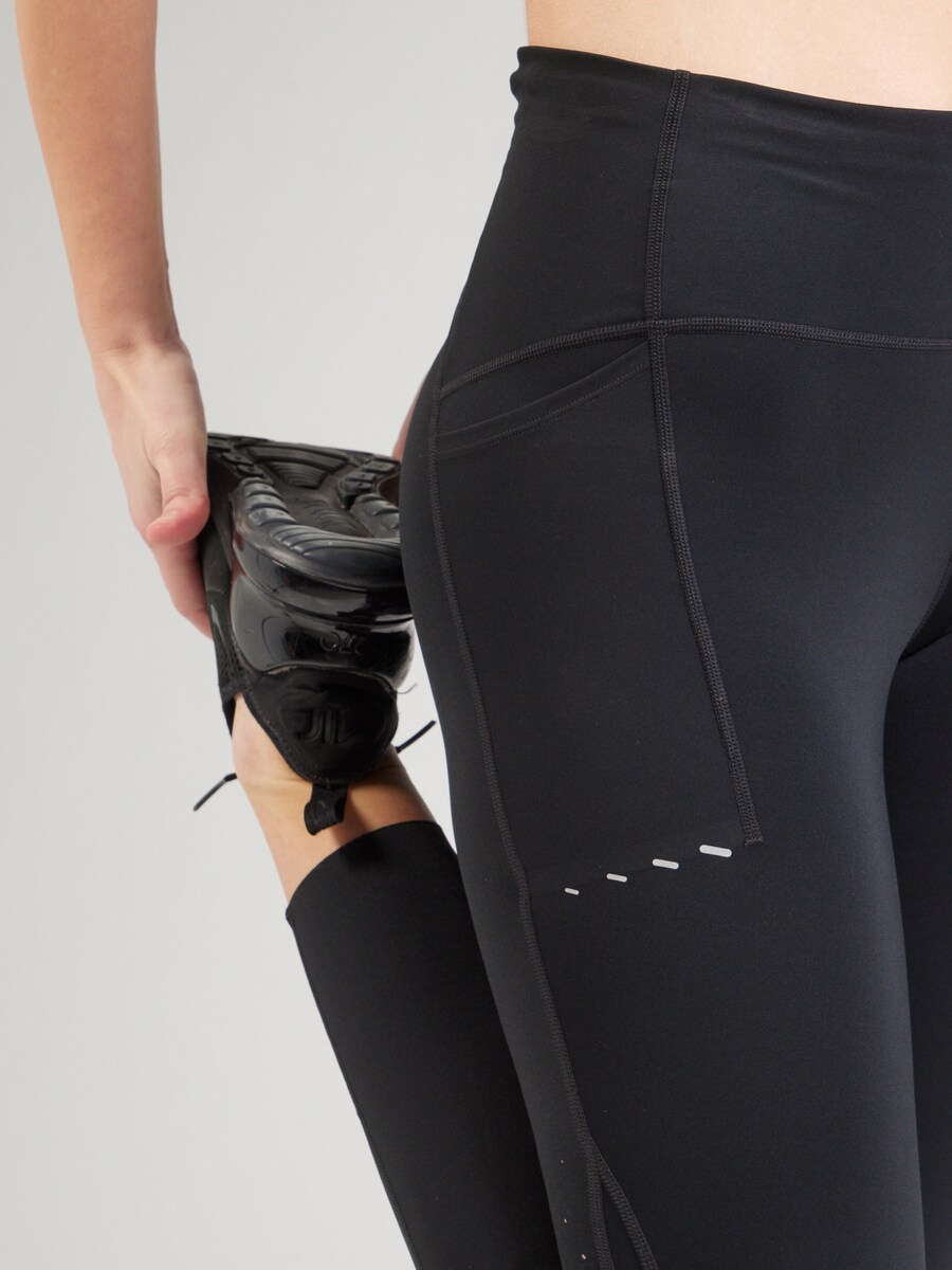 Длинные брюки NIKE Skinny Workout Pants, черный — фото 3
