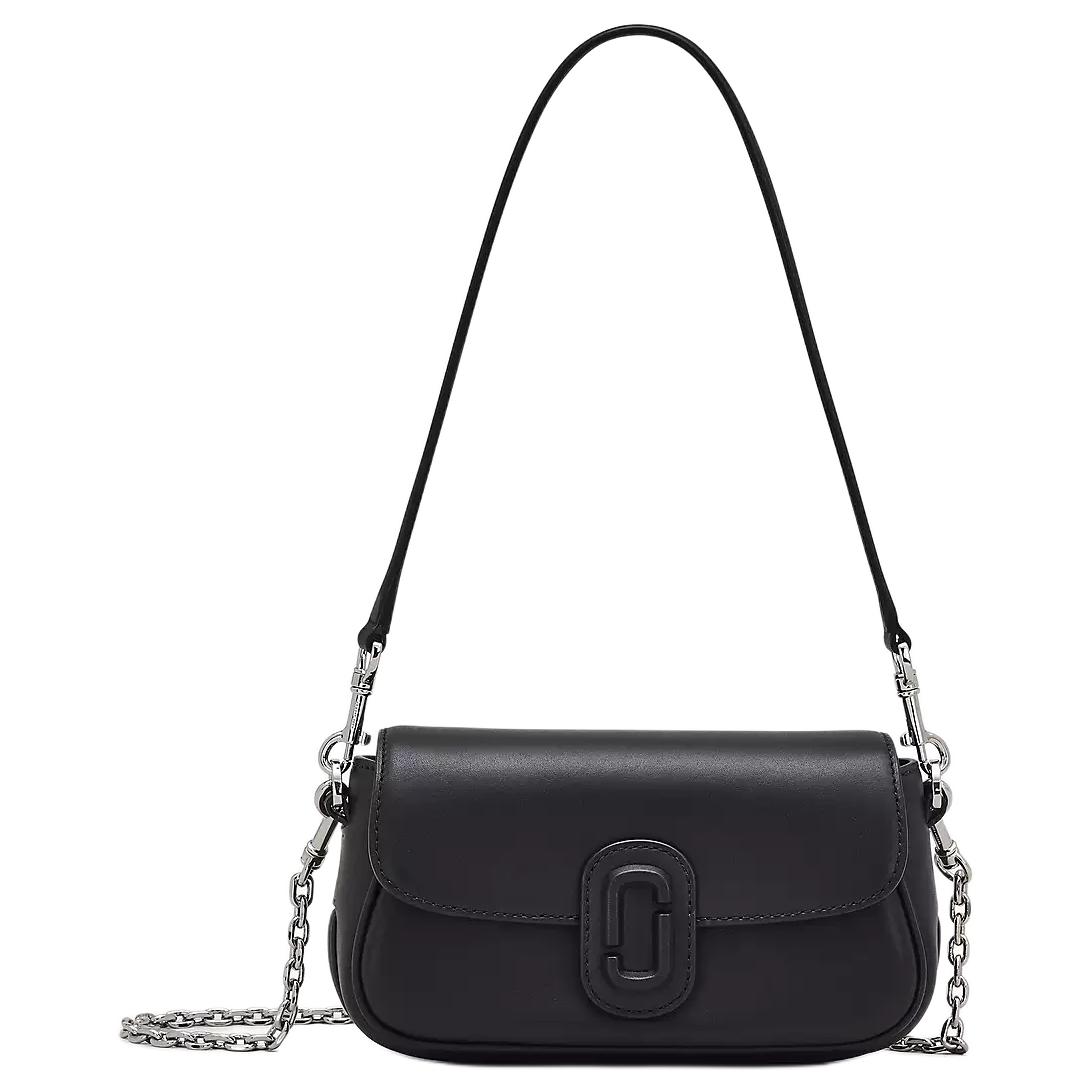 

MARC JACOBS Кожаная портативная сумка через плечо среднего размера женская черная