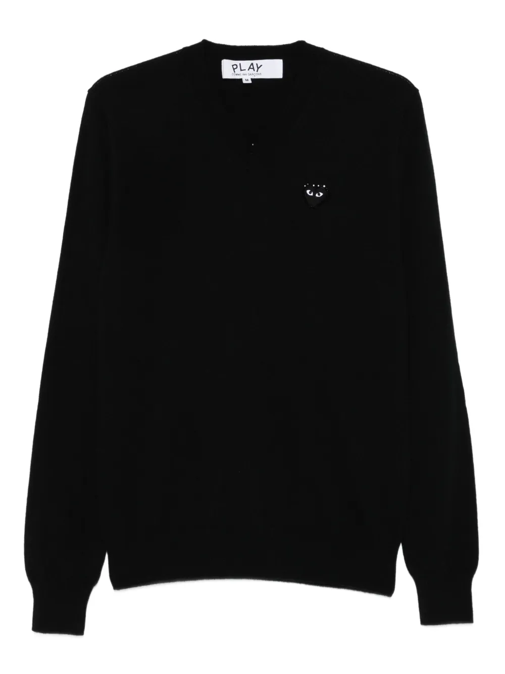 Свитер с нашивкой-логотипом Comme Des Garçons Play, черный