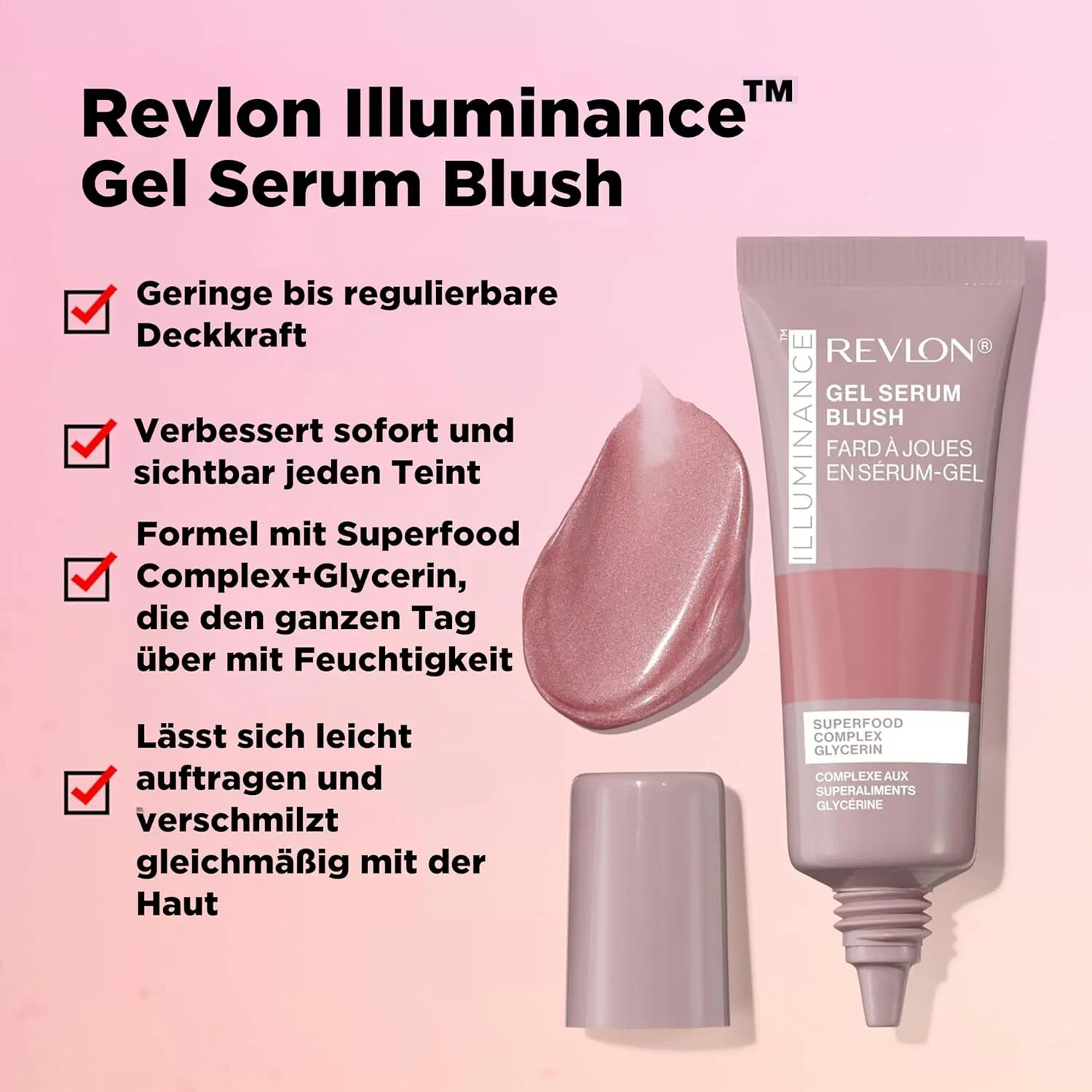 Сыворотка Revlon — Гель- для румян «Illuminance Gel Serum Blush» 140 Brilliant Berry от , 140 Brilliant Berry — фото 2