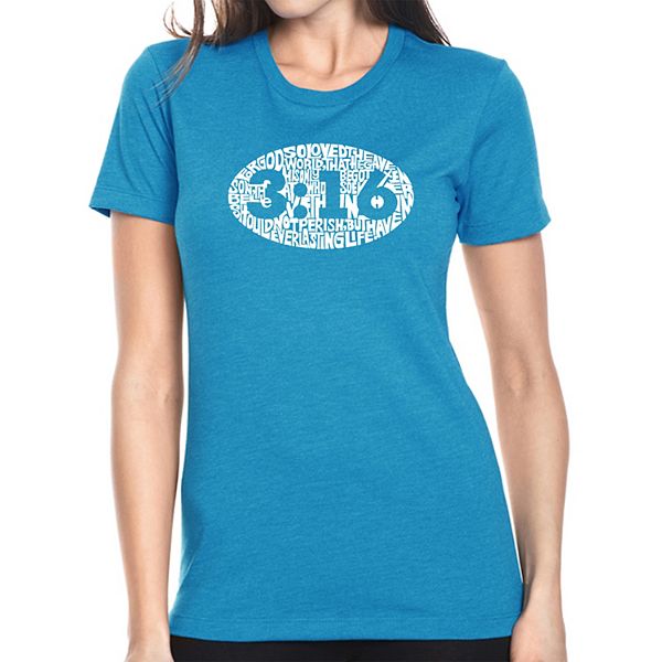 

Футболка John 3:16 женская Premium Blend La Pop Art, Turquoise, Синий, Футболка John 3:16 женская Premium Blend La Pop Art, Turquoise