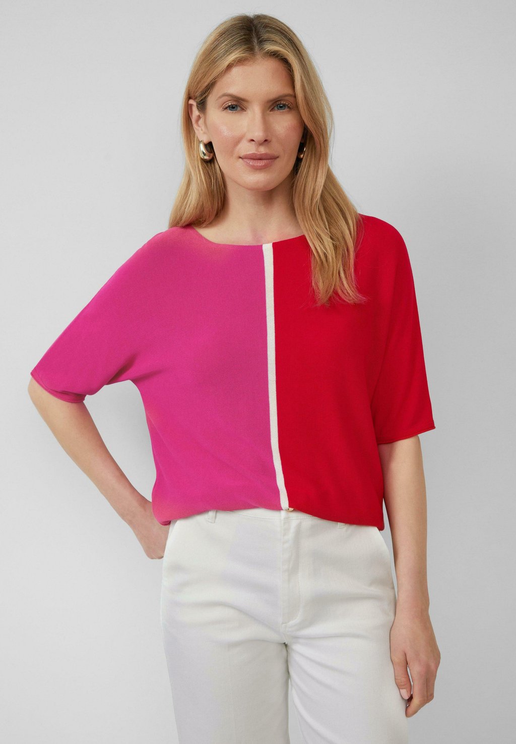 

Футболка с принтом IN COLOUR-BLOCKING-OPTIK s.Oliver BLACK LABEL, розовый