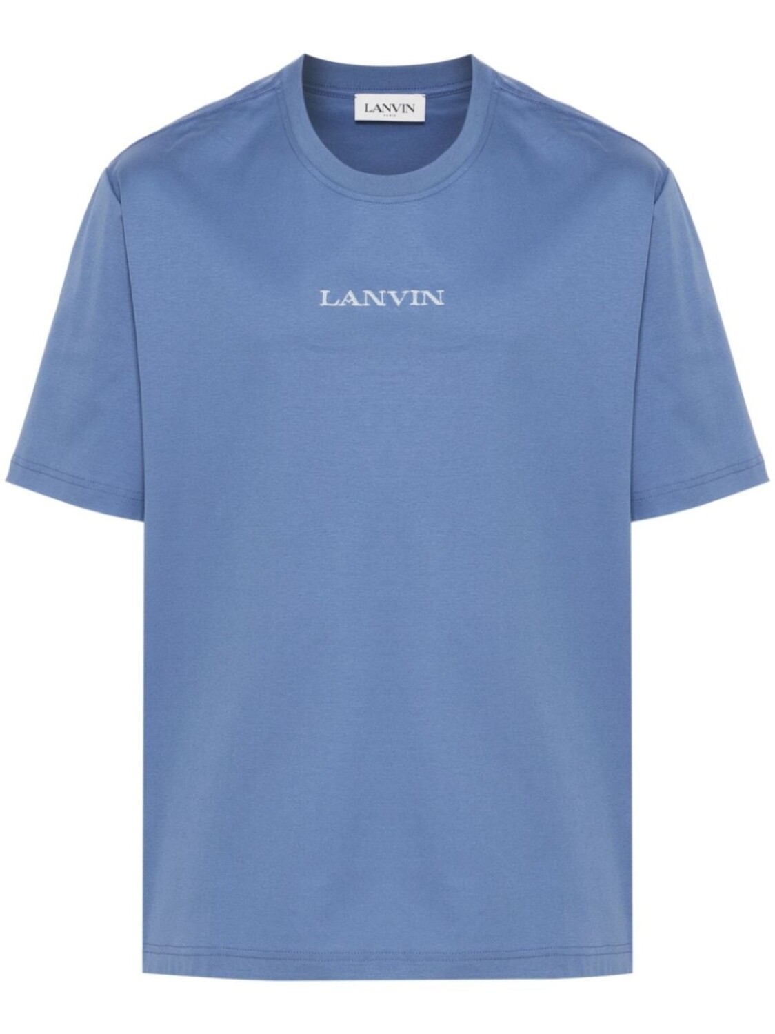 

Lanvin футболка с вышитым логотипом, синий