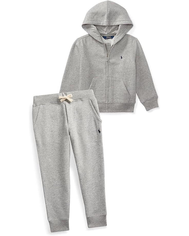 Брюки Polo Ralph Lauren Kids Cotton Blend Fleece Joggers, цвет Dark Sport Heather — фото 4