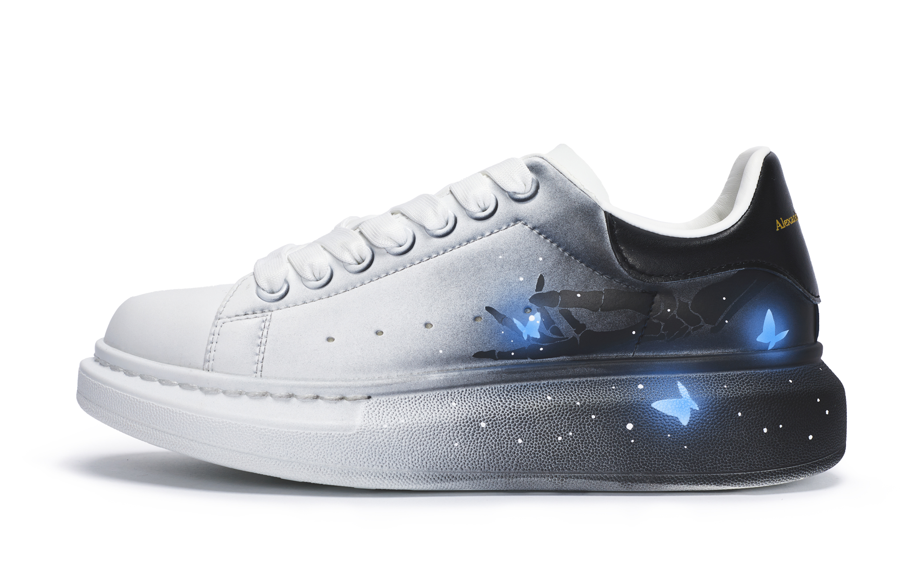

Alexander McQueen Кроссовки для скейтбординга 811 Manufacturing Unwavering Special Shoe Box с низким верхом, мужские, белые, серые