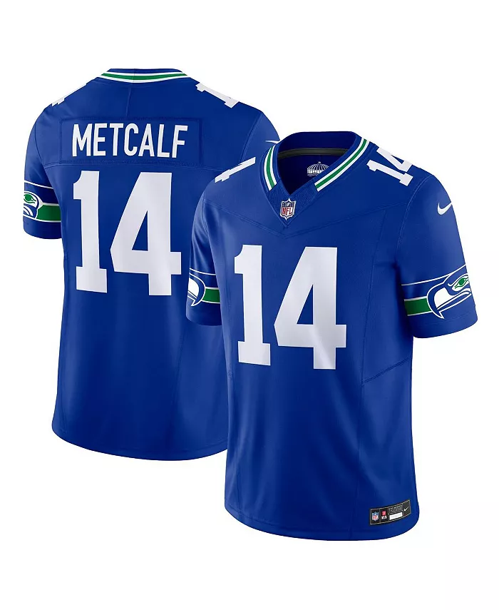 

Мужская лимитированная джерси DK Metcalf Seattle Seahawks Vapor F.U.S.E Nike, синий
