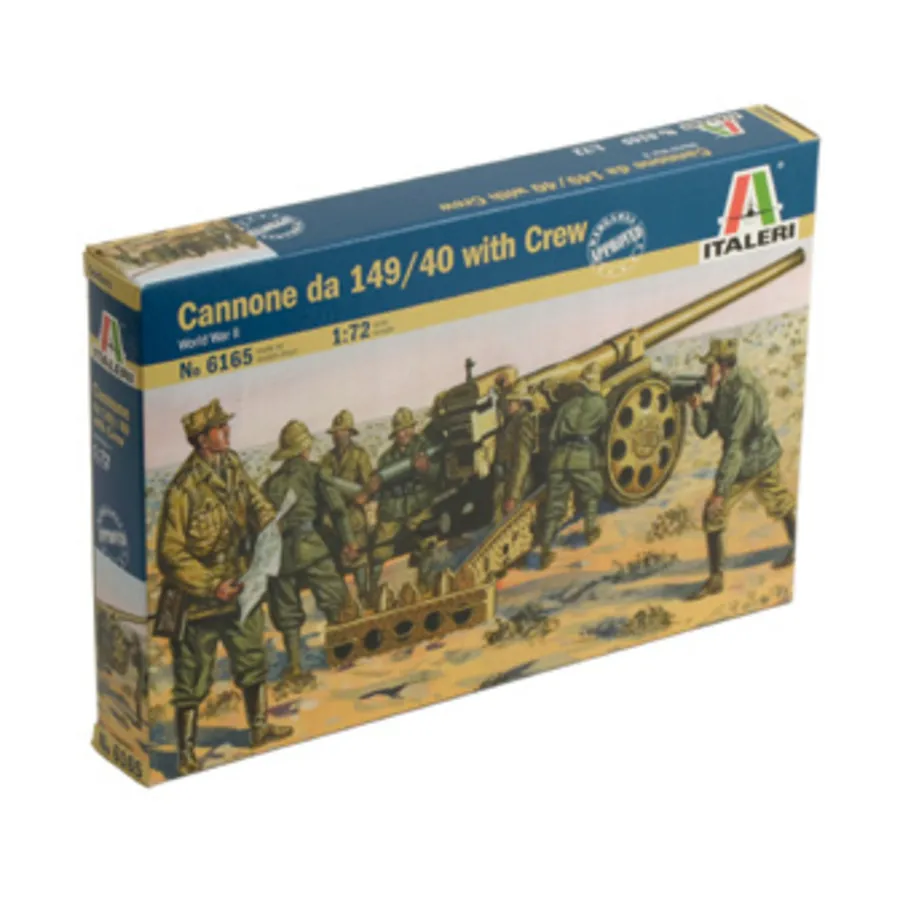 

Итальянская пушка da 149/40 с экипажем, Soldiers - WWII (1:72) (Italeri)