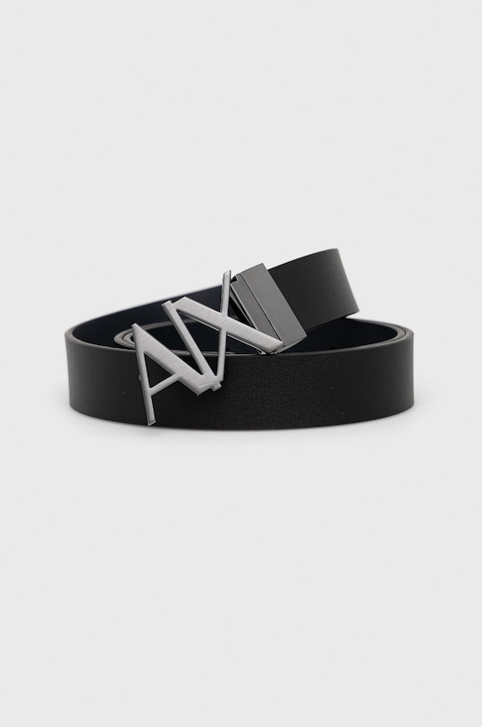 

Кожаный ремень двусторонний Armani Exchange, черный