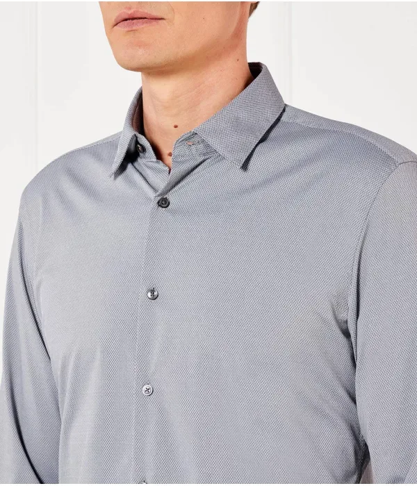 P-Hank-S-Kent-C1-222 футболка slim fit Boss, серый — фото 4