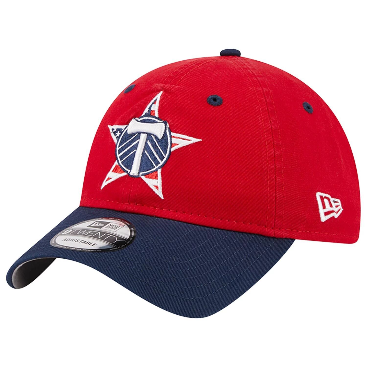 

Мужская регулируемая шляпа New Era Red Portland Timbers Americana 9TWENTY