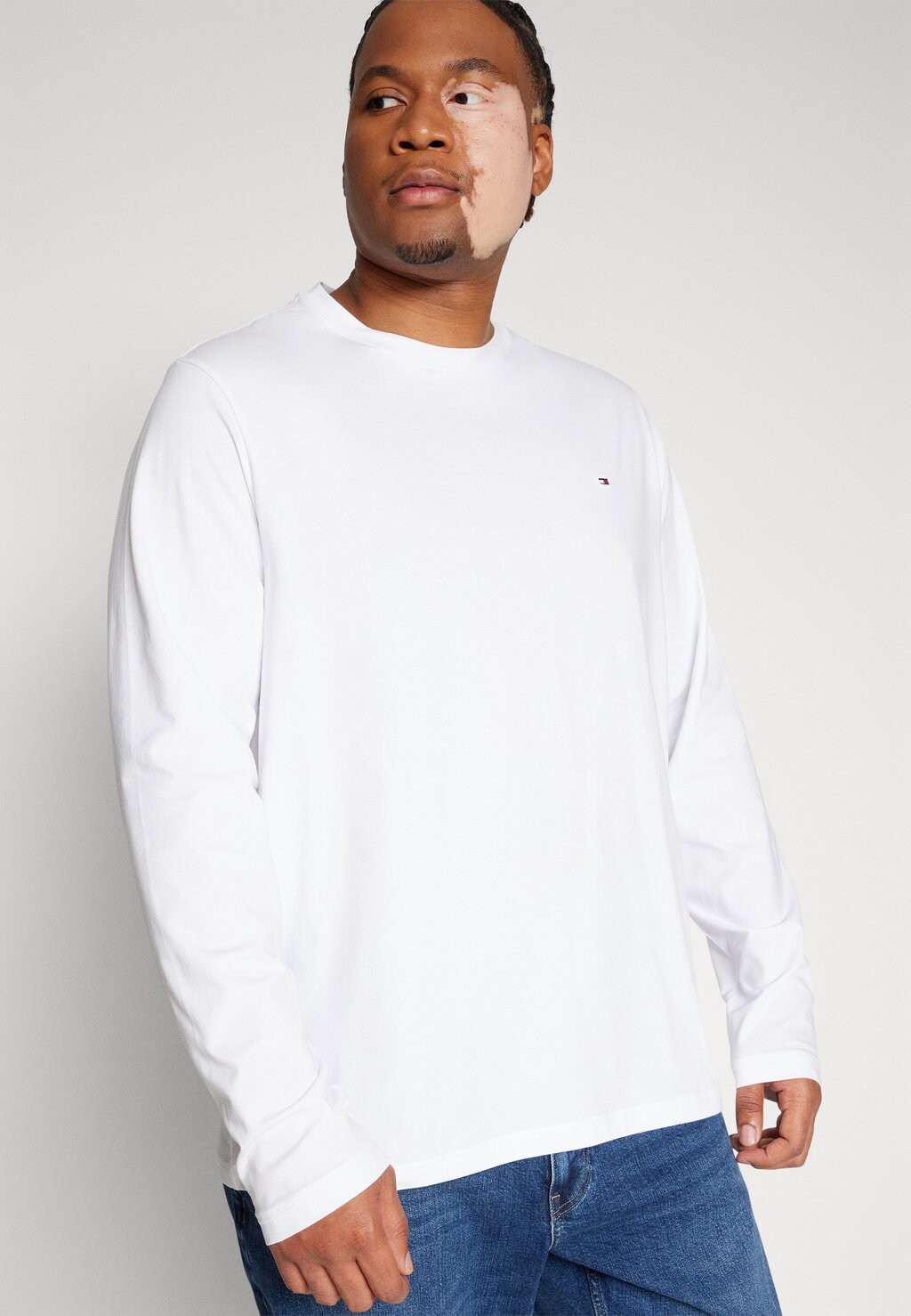 Футболка с длинным рукавом SLIM FIT TEE Tommy Hilfiger, белая — фото 4