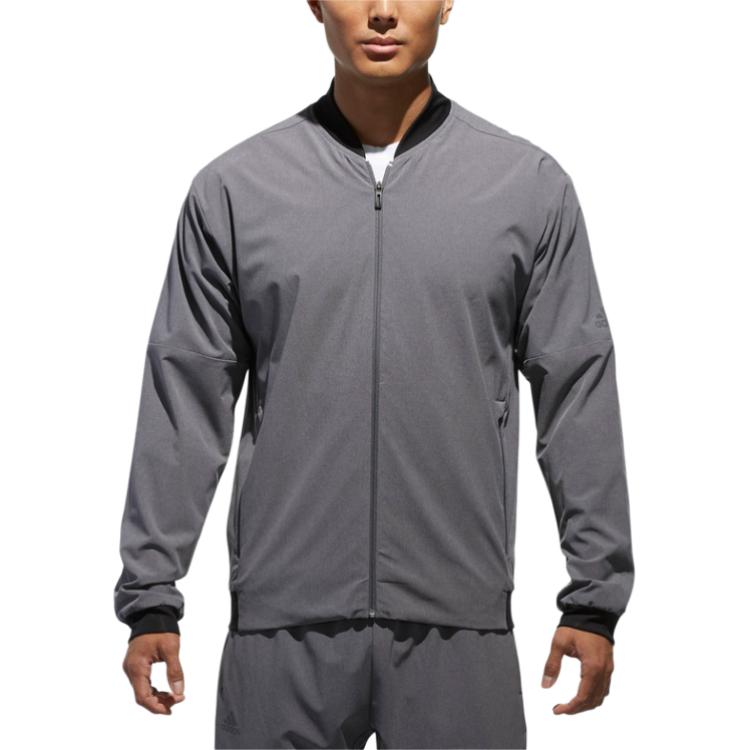 

Adidas Мужская куртка базового серого меланжевого цвета, Basic Heather Gray