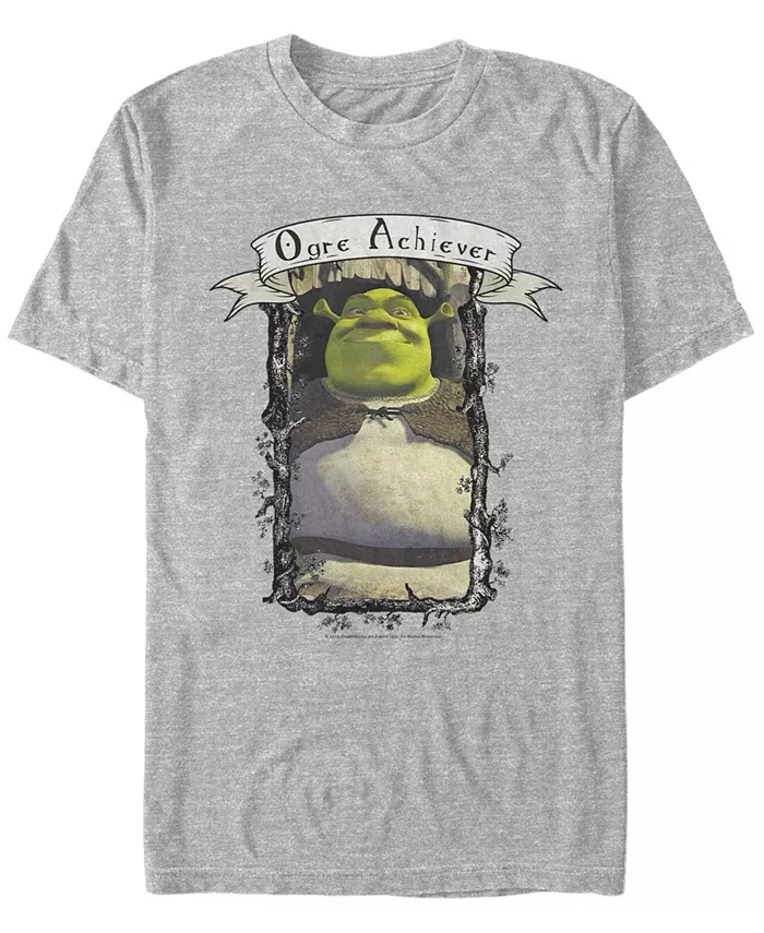 

Футболка мужская с коротким рукавом Shrek Ogre Achiever Fifth Sun, серый