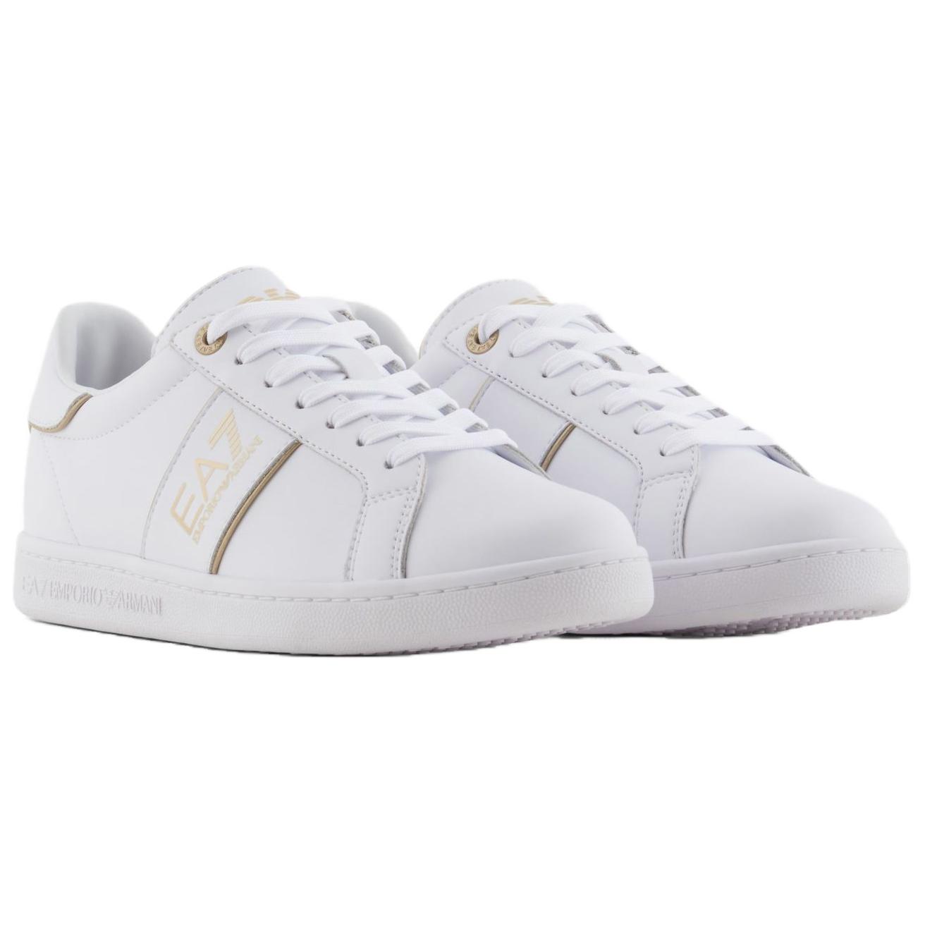 EMPORIO ARMANI EA7 низкие скейтерские кроссовки мужские white — фото 4