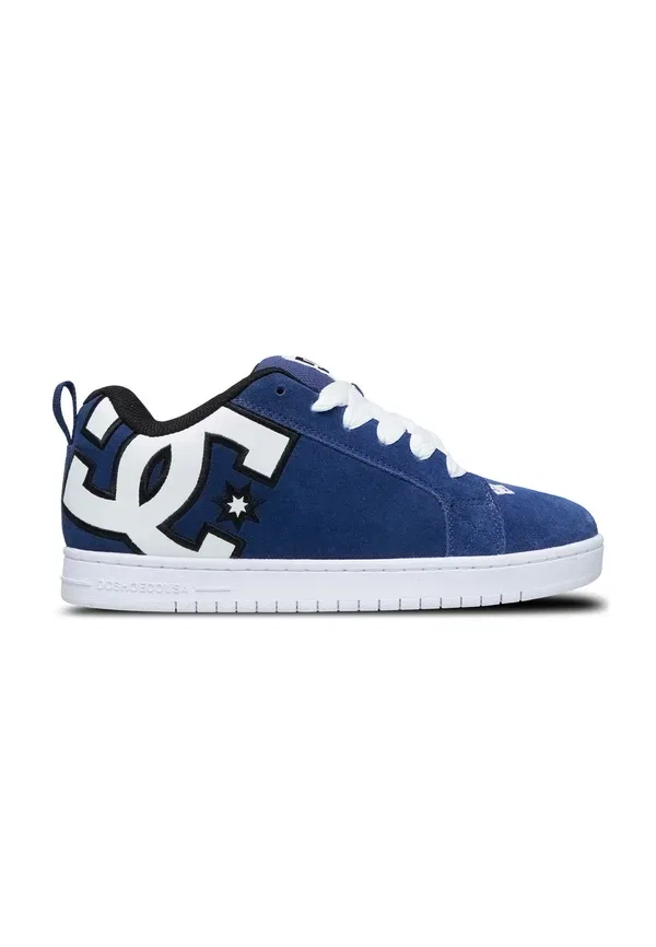 Кроссовки скейтовые Court Graffik Dc Shoes, темно-синий с белым