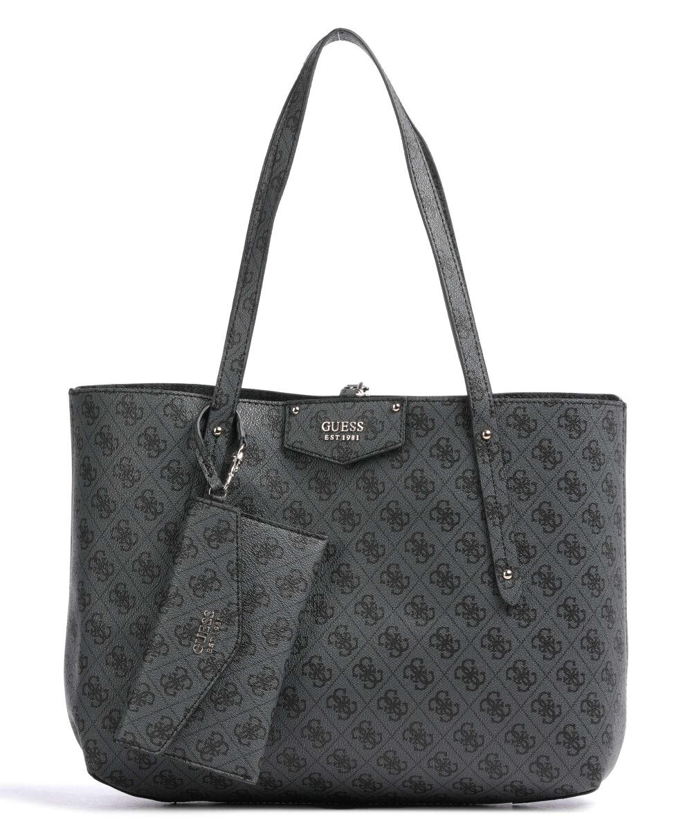 

Шоппер Eco brenton из искусственной кожи Guess, серый