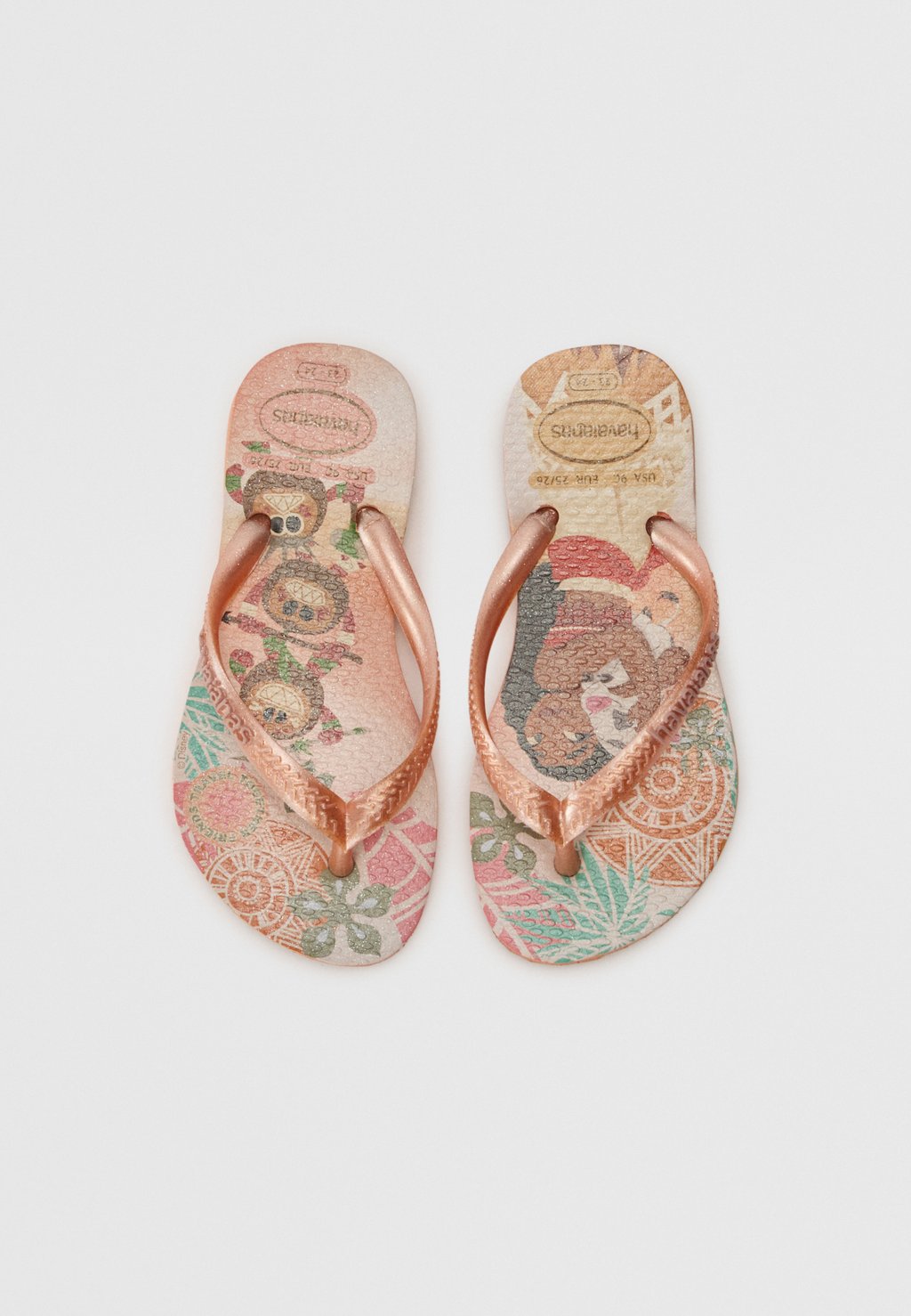 

Шлепанцы PRINCESS - T-bar sandals Havaianas, серо-коричневый