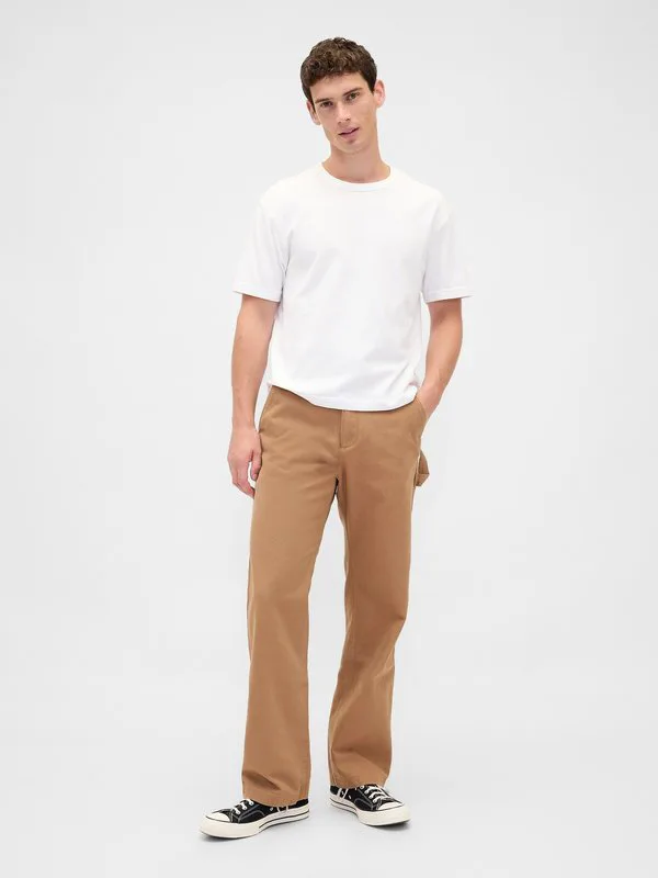 Свободные рабочие брюки Gap, Camel