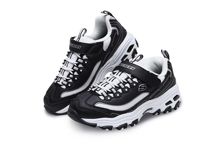 Кроссовки Skechers D'lites Low-Top Running Shoes K Black/White 664060L-BKW, черный — фото 3
