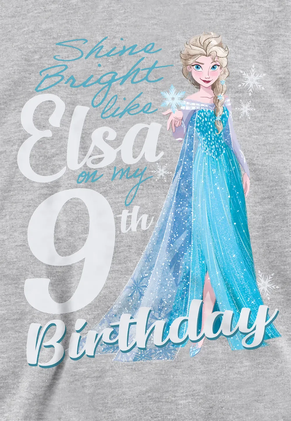 Детская худи Disney Frozen Bright Like Elsa, серый — фото 2