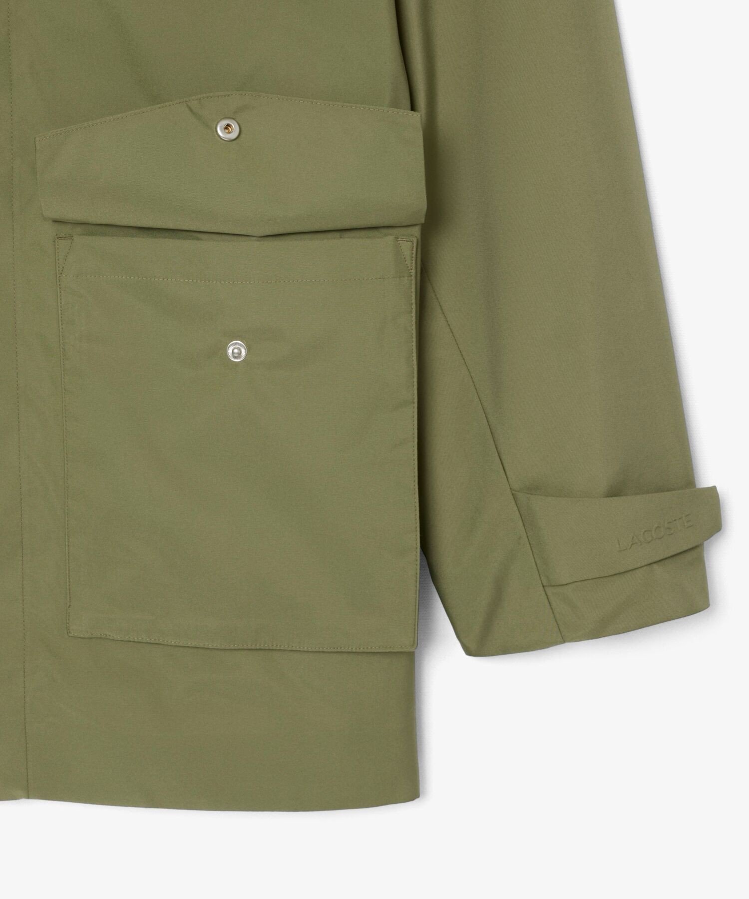 Ветрозащитная и водоотталкивающая военная куртка / М-65 LACOSTE, Moss green — фото 4