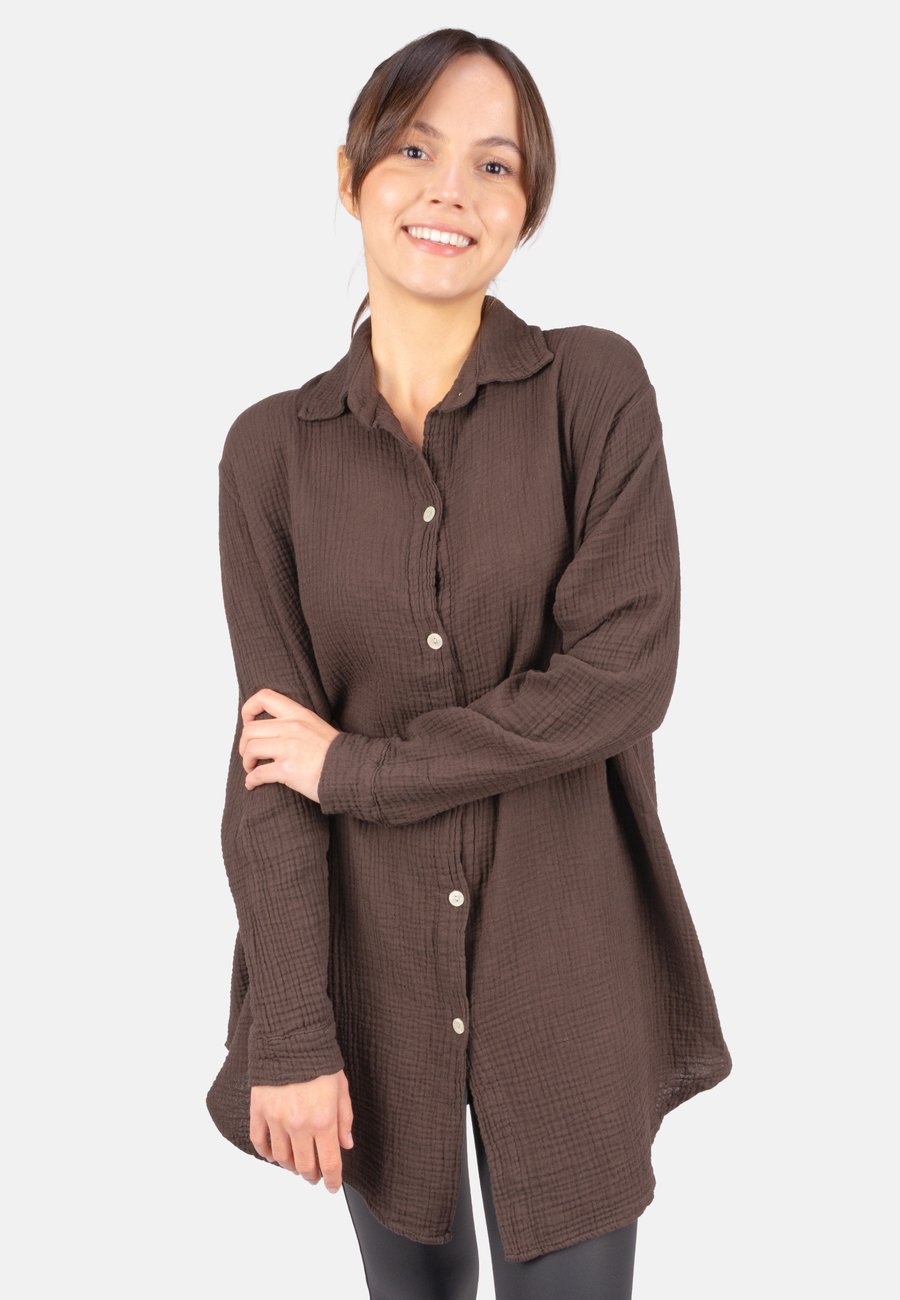 

Блуза Seasons of April SUSIE MUSSELIN OVERSIZED, Mokka/Brown