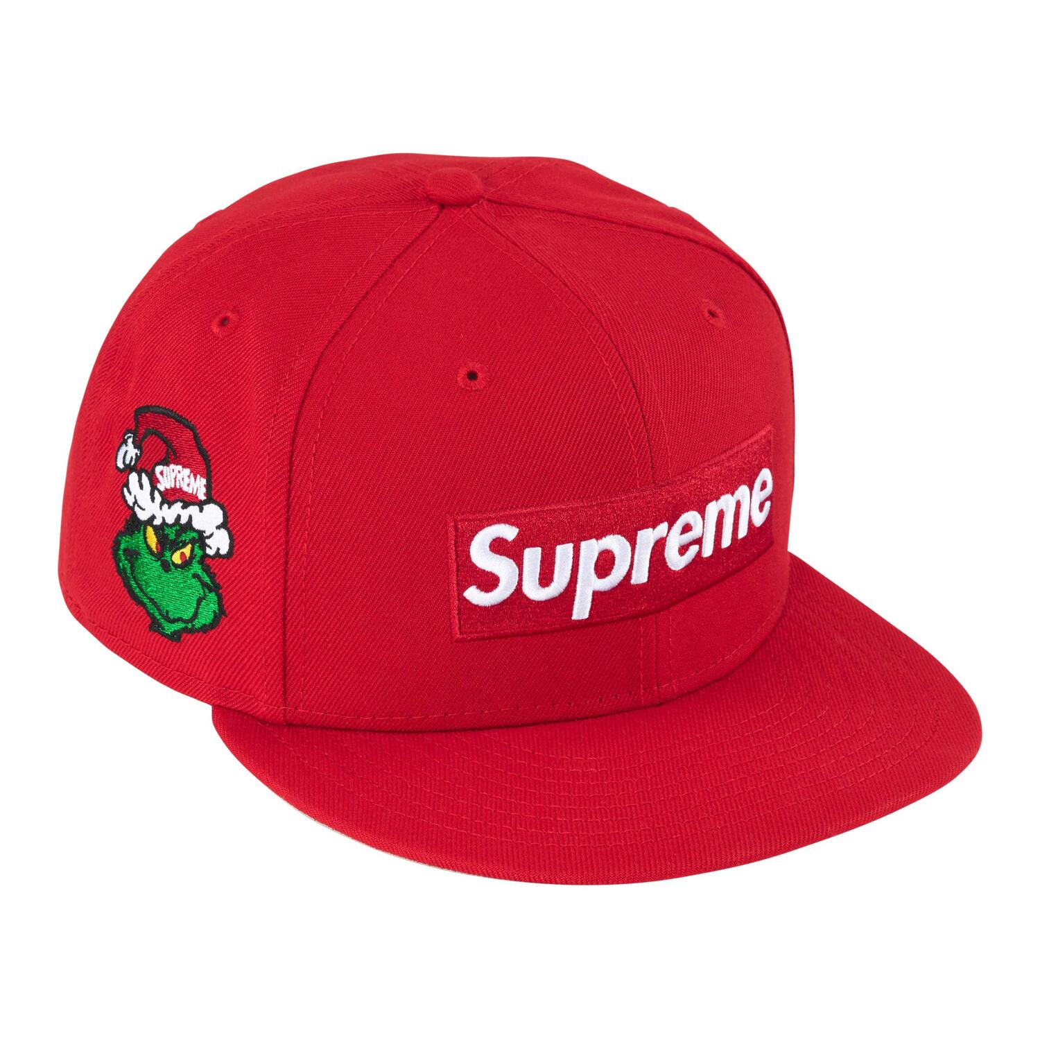 

Кепка Grinch Box Logo New Era 59Fifty Supreme, красный