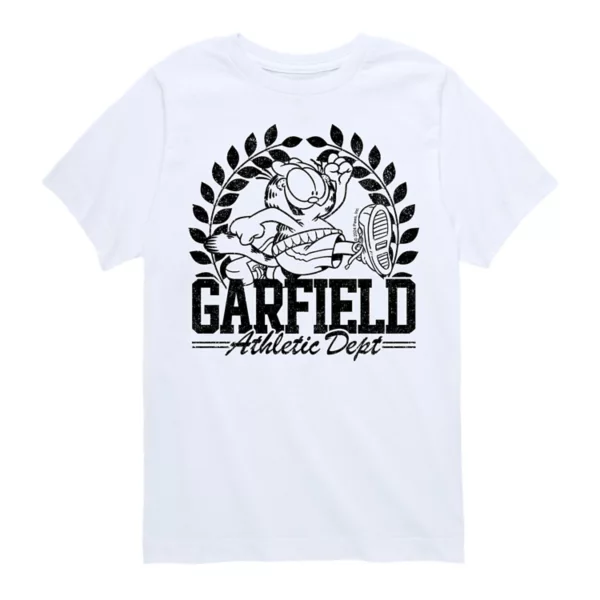 

Футболка Garfield Sports Department с рисунком для мальчиков 8-20 лет Licensed Character, белый