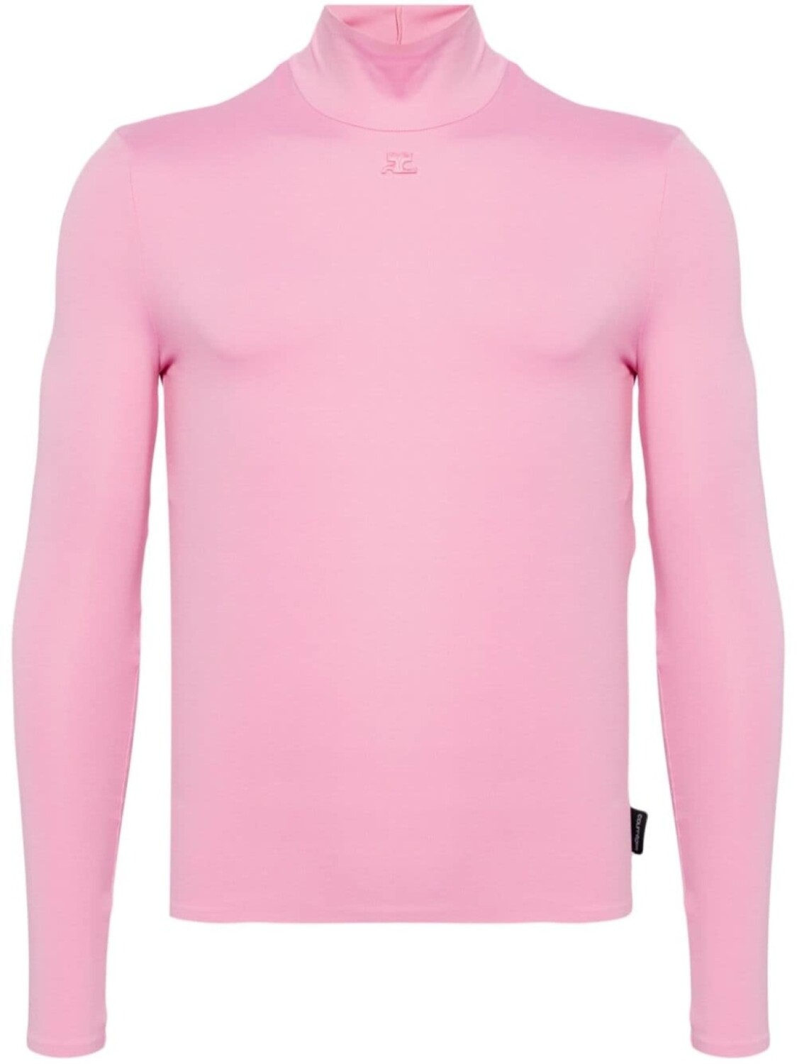 

Courrèges топ с логотипом, розовый