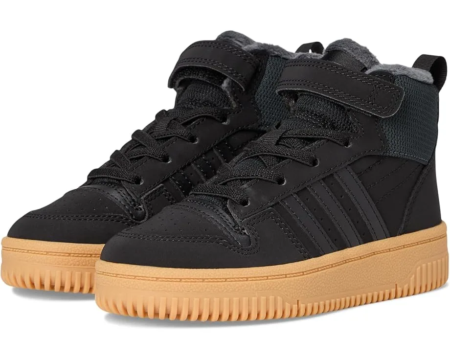 Кроссовки Adidas Kids Break Start Mid Top Shoes (Little Kid), Black/Carbon/Gum