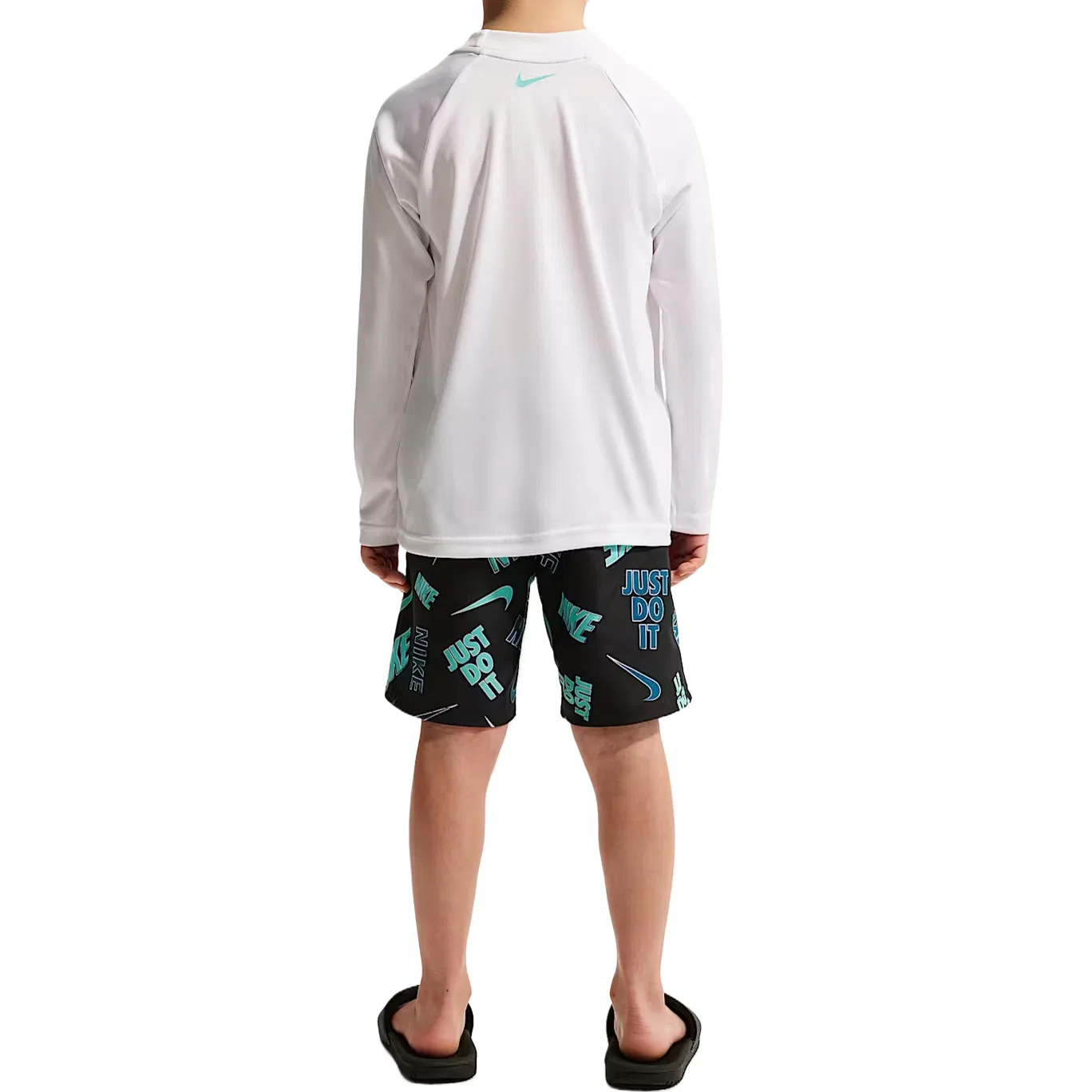 Спортивная повседневная одежда 2 Pack Kids' Nike, Black/Black/Dust Photon/Bleached Sapphire Green-2 Pack — фото 3