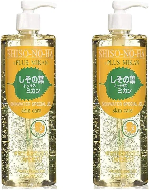 Набор гель для тела Shiso Leaf + Mandarin Orange Skin Water Special Gel, 500 мл × 2