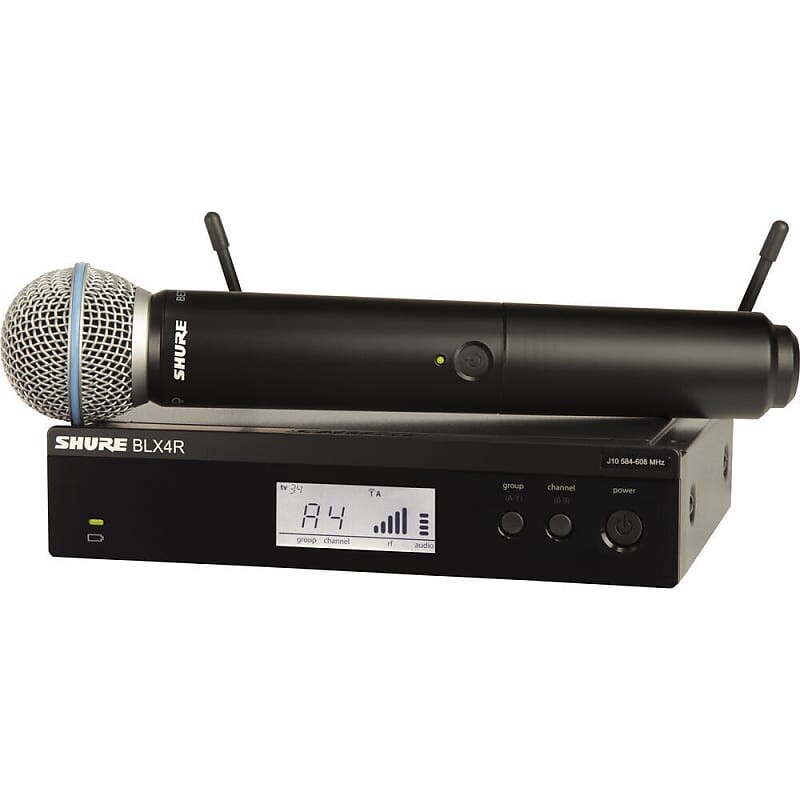 

Микрофон Shure BLX24R/B58 J11 Rackmount Wireless Handheld Microphone System w/ Beta 58A