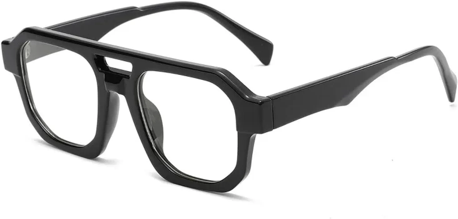 

Модные солнцезащитные очки в винтажном стиле для женщин и мужчин, с двойной перемычкой, модные, с защитой от УФ-излучения UV400, в стиле ретро TKKTLLT, C7