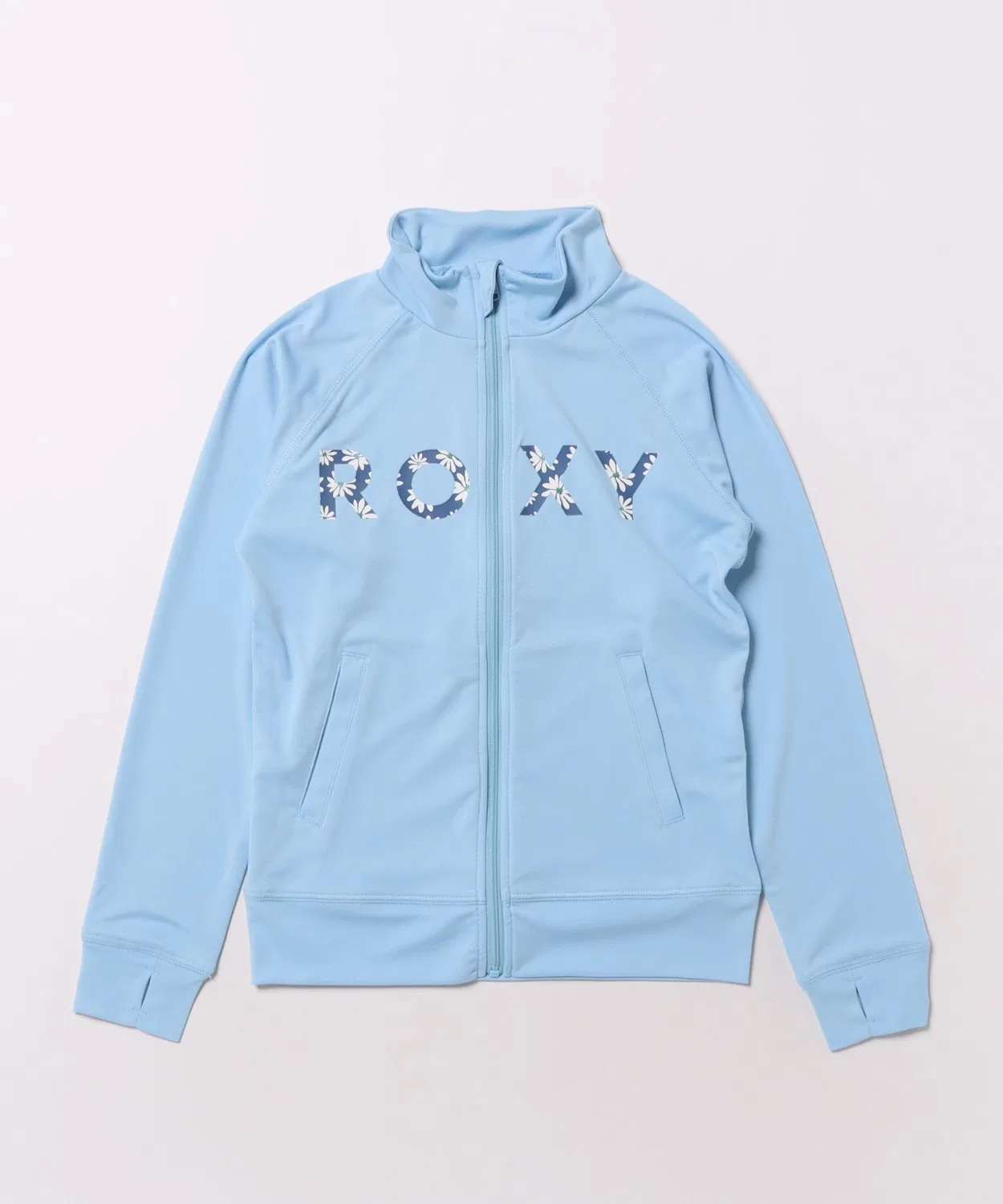 Рашгард детский с zip-застежкой ROXY Splashy Stand, мятный