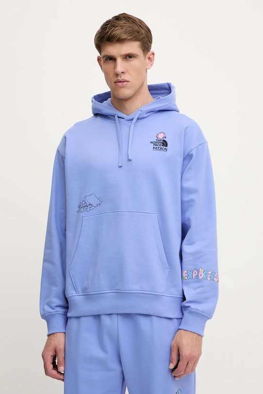 

Хлопковая толстовка Mountain Cleanup The North Face, фиолетовый