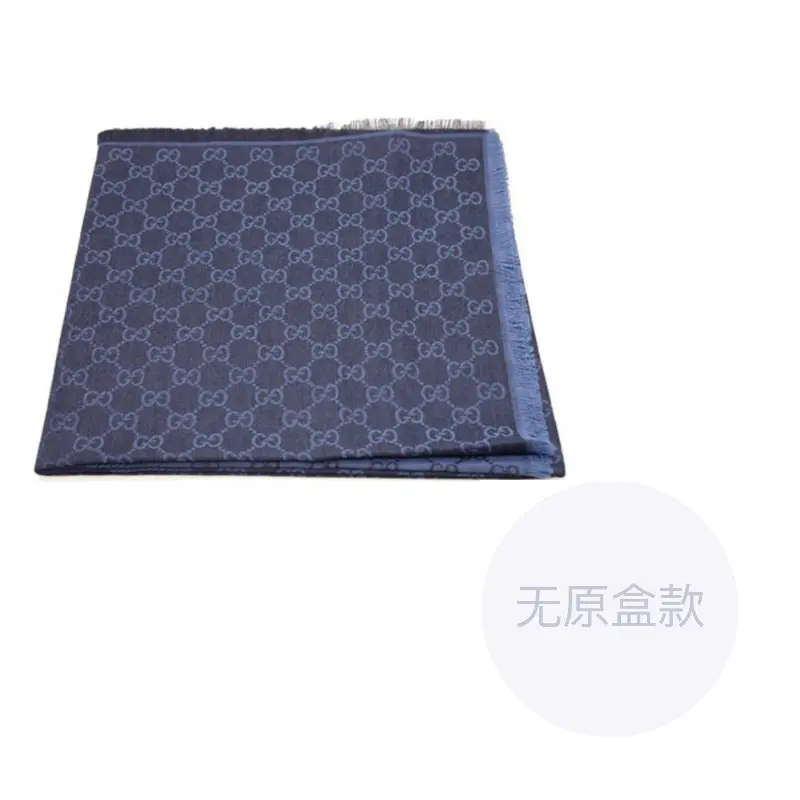

GUCCI Галстук из шёлка с узором GG, Navy Blue/Black